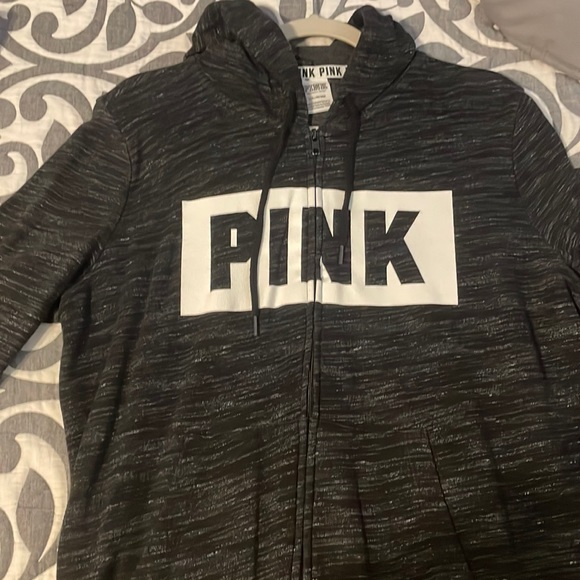 Pink Zip Up hoodie - Picture 1 of 3